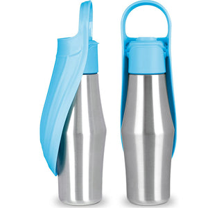 Nieuwe draagbare waterfles voor huisdieren, zacht siliconen bladontwerp voor honden, huisdieren, buiten, reisdrinkbakken, waterdispenser