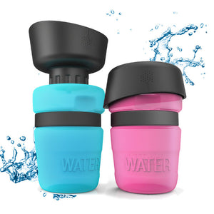 Draagbare waterfles voor hondenreizen