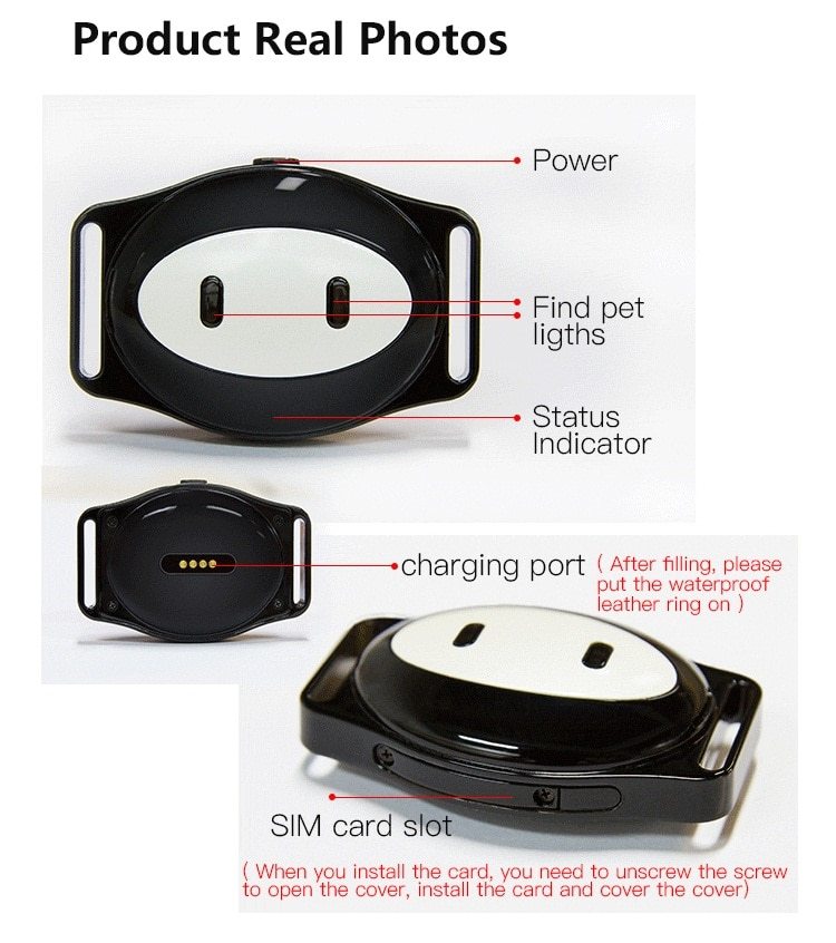Mini waterdichte honden GPS-tracker voor katten huisdieren