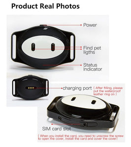 Mini waterdichte honden GPS-tracker voor katten huisdieren