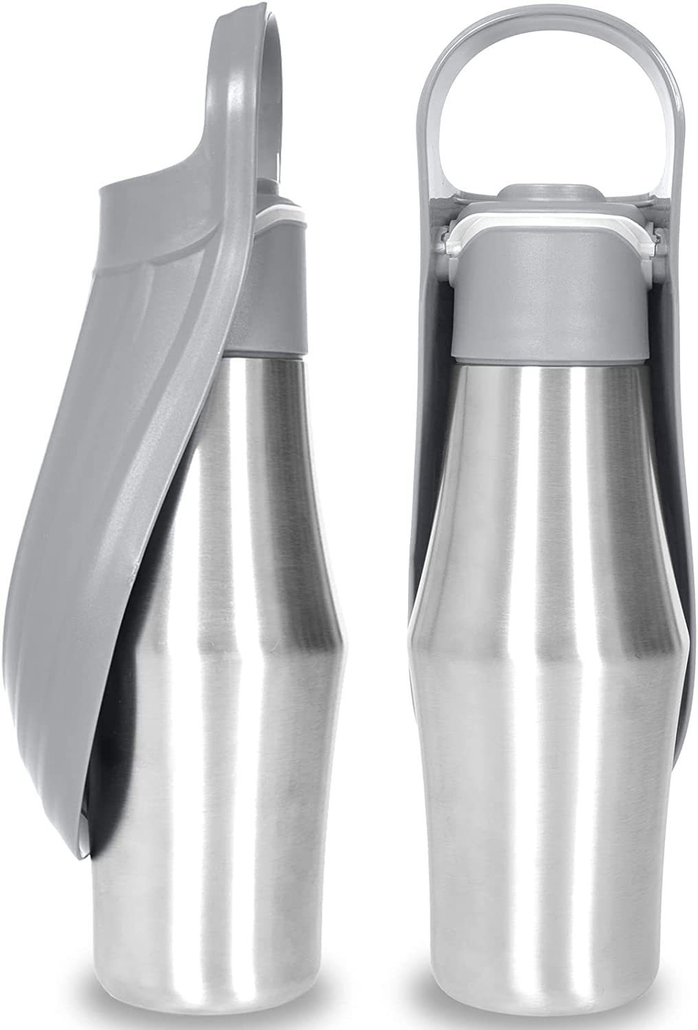 Nieuwe draagbare waterfles voor huisdieren, zacht siliconen bladontwerp voor honden, huisdieren, buiten, reisdrinkbakken, waterdispenser