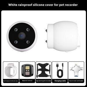 Huisdierenrecorder Huisdier Tracker Halsband Honden En Katten Kijkhoek Bewegingsopname Camera Actiecamera Met Video Neemt Kattenhalsbanden Camera Sport Huisdierproducten op