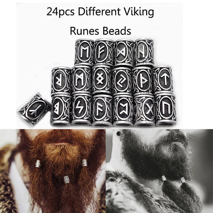 Set Of Viking Rune Baard kralen