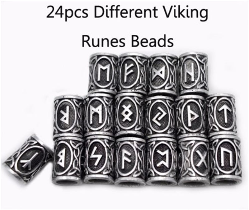 Set Of Viking Rune Baard kralen