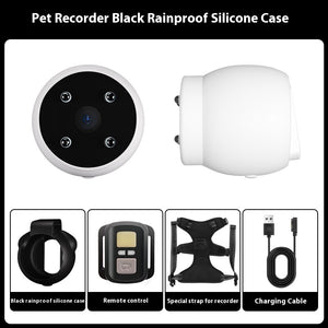 Huisdierenrecorder Huisdier Tracker Halsband Honden En Katten Kijkhoek Bewegingsopname Camera Actiecamera Met Video Neemt Kattenhalsbanden Camera Sport Huisdierproducten op