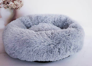 Hondenbedden voor kleine honden Ronde pluche kattenbak Kennel huisdier nestmat Puppy bedden