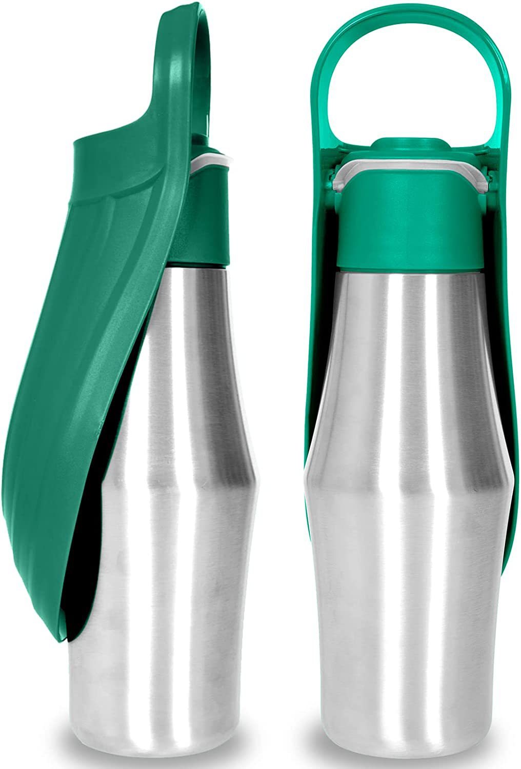 Nieuwe draagbare waterfles voor huisdieren, zacht siliconen bladontwerp voor honden, huisdieren, buiten, reisdrinkbakken, waterdispenser