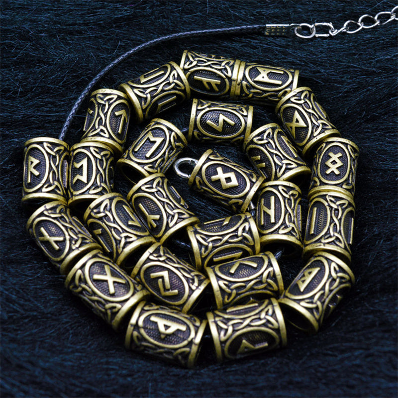 Set Of Viking Rune Baard kralen